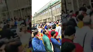 crowd in ram mandir normal days