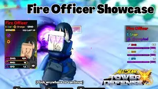 Fire Officer (Benimaru Fire Force) Showcase ASCENDED All Star Tower Defense X ASTDX