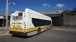 MBTA Bus: Centre St/Eliot St bound XN40 1690 Rt.41 leaving JFK/UMass