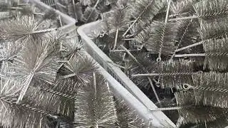 stainless steel four stem wires twisted chimney boiler brushes