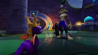 Spyro 3 Year of the Dragon - SP - Enchanted Towers Skateboard course record II