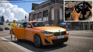 GTA 5 - Luxury Private Taxi Job with BMW X2 | Steering Wheel Gameplay