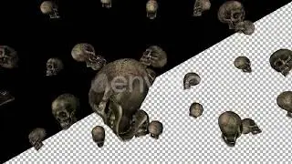 Skulls Rain | Motion Graphics - Envato elements