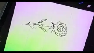 ROSE NECK  COLOR FUSION TATTOO