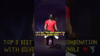 Top 5 Best free dress combination with Silver samurai bundle👺🌪️ #freefire  #dresscombination #shorts