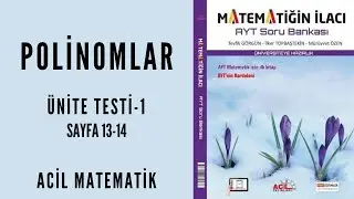 MATEMATİĞİN İLACI AYT SORU BANKASI ( Polinomlar Sayfa 13-14)