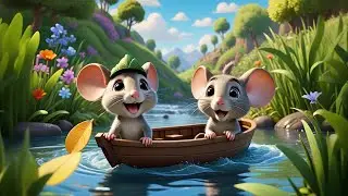 Two Baby Mice Sail in a Boat | Mouse Song for Kids | Preschool Counting & Adventure Rhyme