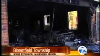 Lamborghini destroyed in fire