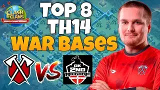 New Top 8 Th14 War Base With Link | Tribe Gaming vs DK 2nd Brigade Bases | Clash Of Clans