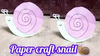 Snail craft idea#viralvideo #papercrafts #snaildrawing #subscribemychannel