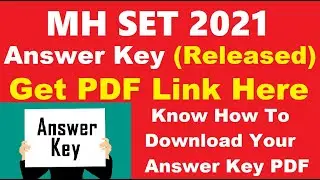 MH SET 2021 Answer Key (Released) - Download Maharashtra SET 2021 Answer Key PDF