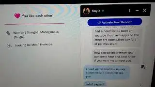 DATE APP OkCupid.KAYLA A 22 YEAR OLD SCAMMER FROM THE BRONX