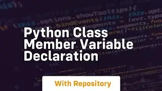 python class member variable declaration