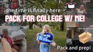 PACK & PREP WITH ME FOR MY COLLEGE APARTMENT ￼*freshman year* || 2025