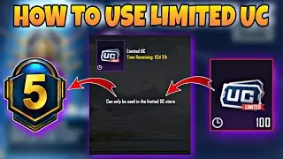 How to Use LIMITED UC | Limited UC Store | PUBG 1.7 Update
