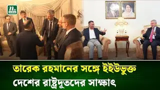 বিএনপি চেয়ারম্যান তারেক রহমানের সঙ্গে ইইউভুক্ত দেশগুলোর রাষ্ট্রদূতদের বৈঠক | NTV News