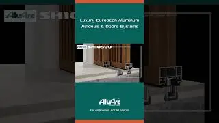 Kinetic Facade Horizontal Sliding Shading System Applications 🪟 AluArc Aluminum Systems #shorts