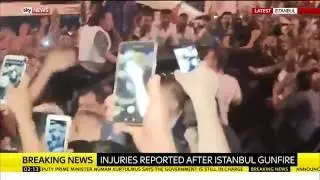 Crowds Greet Turkey's President At Istanbul Airport