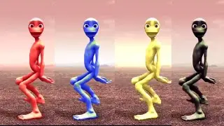 Alien dans battle red blue yello blak