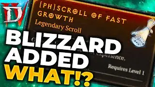 FREE LVL 100 CHARACTERS?! - Scroll of Fast Growth - Diablo 4