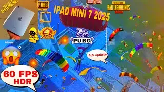 New update 🥰 New iPad mini 7🥰 .2025 / pubg Bgmi test 😍 ipad mini 7 gameplay Smoth and HDR +60fps 🥰
