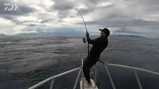 Strong current big GT on saltiga C rod!