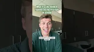 What it&rsquo;s like being a teacher on the first day of school #firstdayofschool #teacherlife #teacher