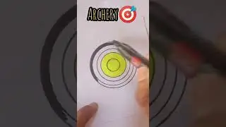How to draw an Archery #shorts