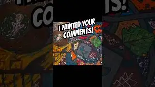What Did I Paint From Your Comments? Painting Time-lapse! #art #abstractpainting #painting