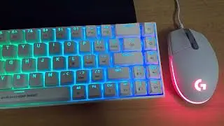 cosmic byte artemis 68key per key rgb (white)(blue switch) & logitech G102 white
