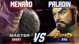 SF6 ▰ MENARD (Sagat) vs PALADIN (Ryu) ▰ High Level Gameplay