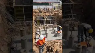 First construction stage #borepile #footing #pilecap #concrete