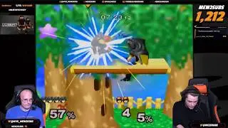 Mew2king showing us what Marth does sometimes Vs Wizzrobe (C. Falcon)