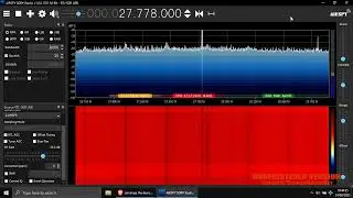 SDR RTL R820T 2832 USB Dongle On CB #SDR# #SDRSHARP #dvbt