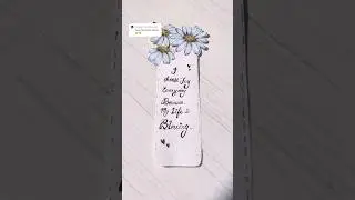 Positive Quote Bookmark using brush pen #bookmarkideas #quotes #art