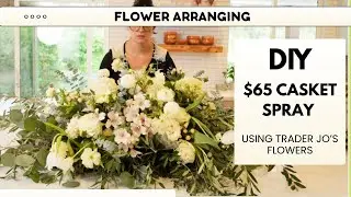 HOW TO MAKE a Casket Spray | Garden Style | Funeral Flower Tutorial
