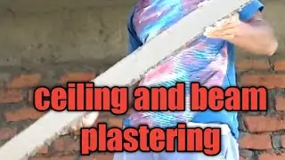 ceiling and beam plastering# building slab plastering