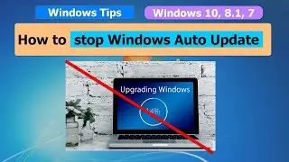 How to stop Windows Auto Update Windows 10, 8.1, 7 | Windows Tips & tricks
