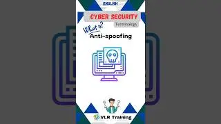 What is Anti spoofing? cyber security terminology#cybersecurity #Anti spoofingi#vlrtraining
