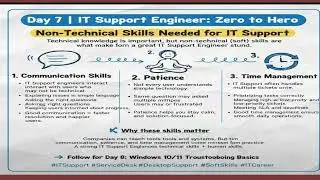 Day -7 | IT Support Engineer Zero to Hero Series | Non- Technical Skills Needed for IT Support