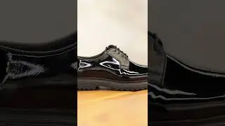 SHOETYLE - Hakiki Deri Siyah Rugan Klasik Erkek Ayakkabı | MODEL : 250-2013