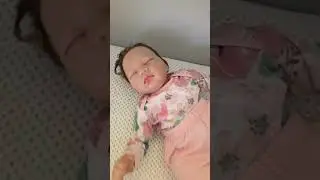 Sleeping good because its too cold #doll #baby #viralvideo