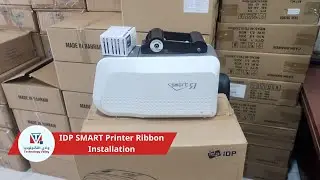 SMART 51s card Printer Ribbon Installation - شرح طريقة تركيب شريط حبر طابعة الكروت سمارت