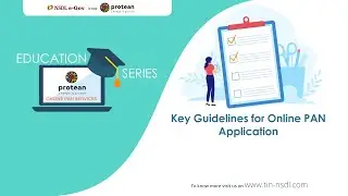 Key Guidelines for Online PAN application