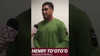 Alabama Football Linebacker Henry To'oTo'o talks about Eli Ricks #shorts