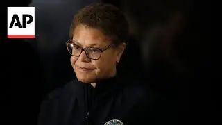 Los Angeles Mayor Karen Bass stays silent when asked about handling of fires