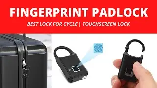 Stainless Steel Metal Waterproof Keyless Fingerprint USB Charging Support Padlock | Whatsapp Status