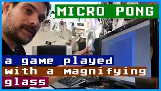 Micro Pong, игра с увеличительным стеклом | Commodore 64
