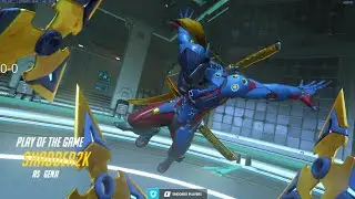 Overwatch Rank 1 Genji God Shadder2k Showing His Genji Skills -POTG-