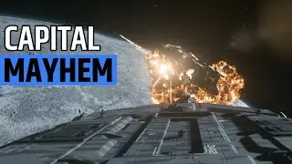 Bounty Hunt turns into Massive Capital Ship Brawl! | Star Citizen: PVP Bounty Hunting